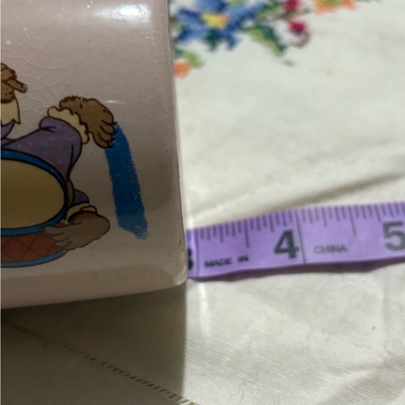 Vintage Whimsical Pink and Blue Bear Mug - Picture 8 of 8